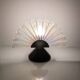 Vintage Murano table lamp 80s art deco iridescent fan