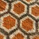 Moroccan Berber rug in orange wool
