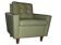Mid century leather lounge chair after Florence Knoll, 1950s-60s