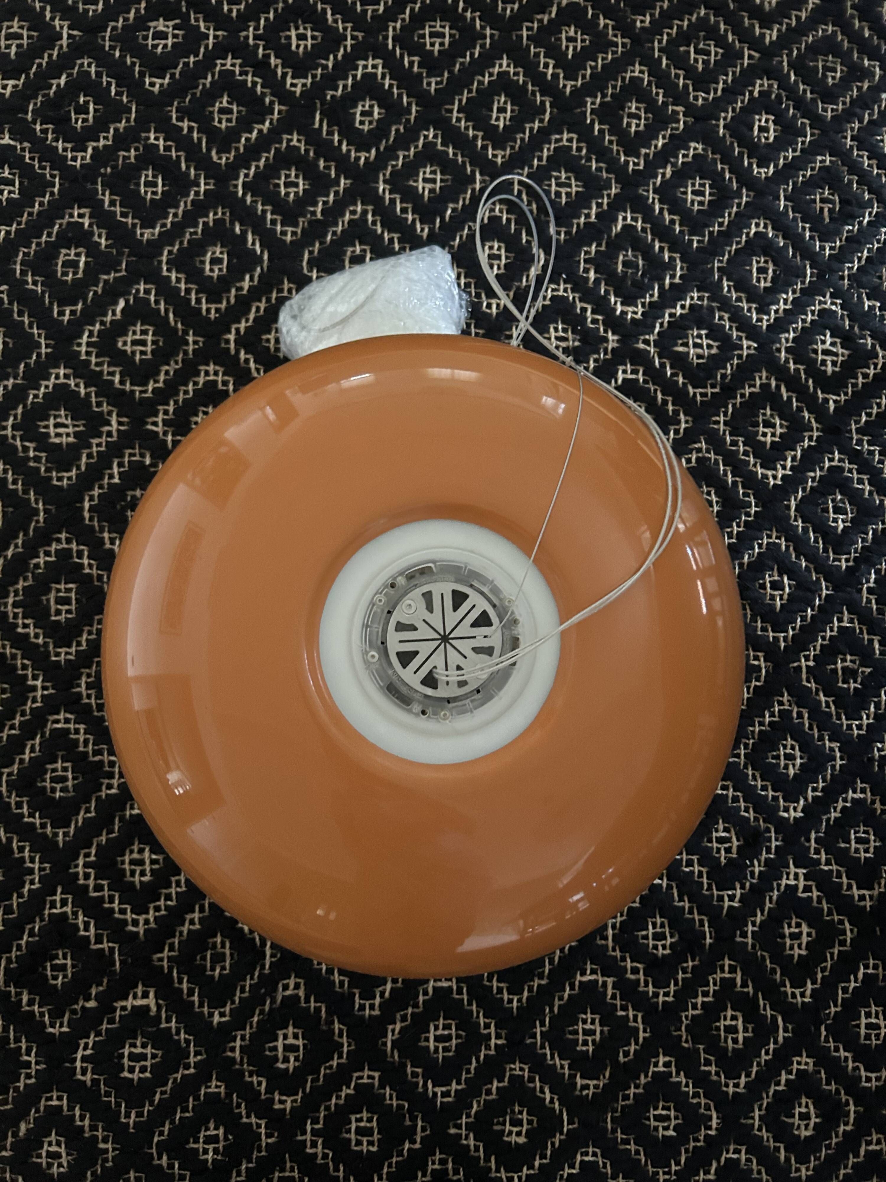 Chouchin no 1 orange blown glass pendant by Foscarini