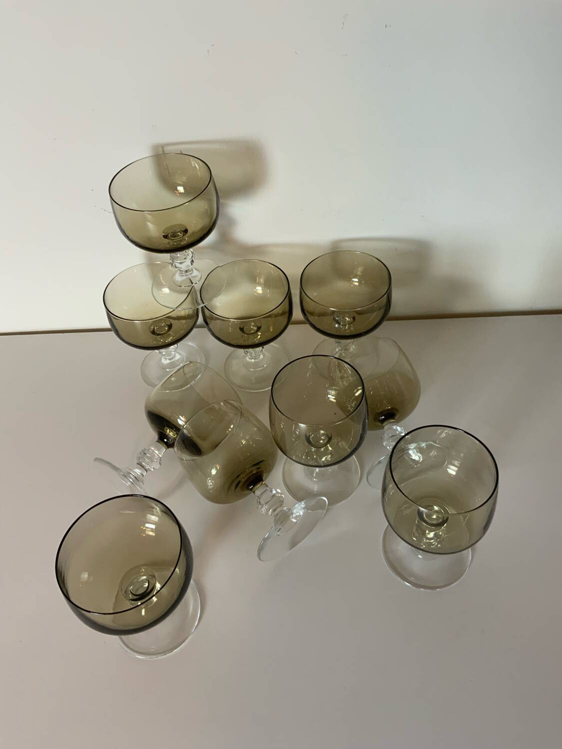 Verres à pied vintage 70´