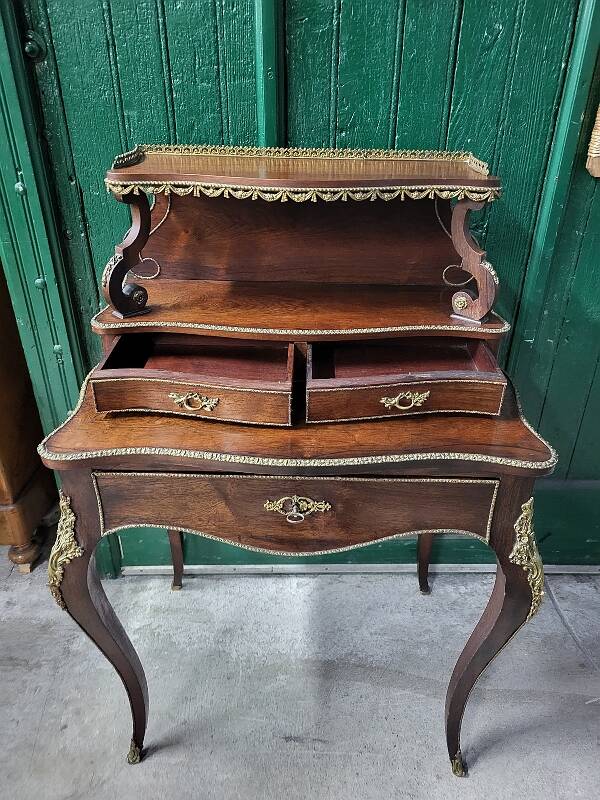 19th century rosewood stepped writing desk