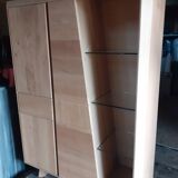 Kalamata solid oak display cabinet