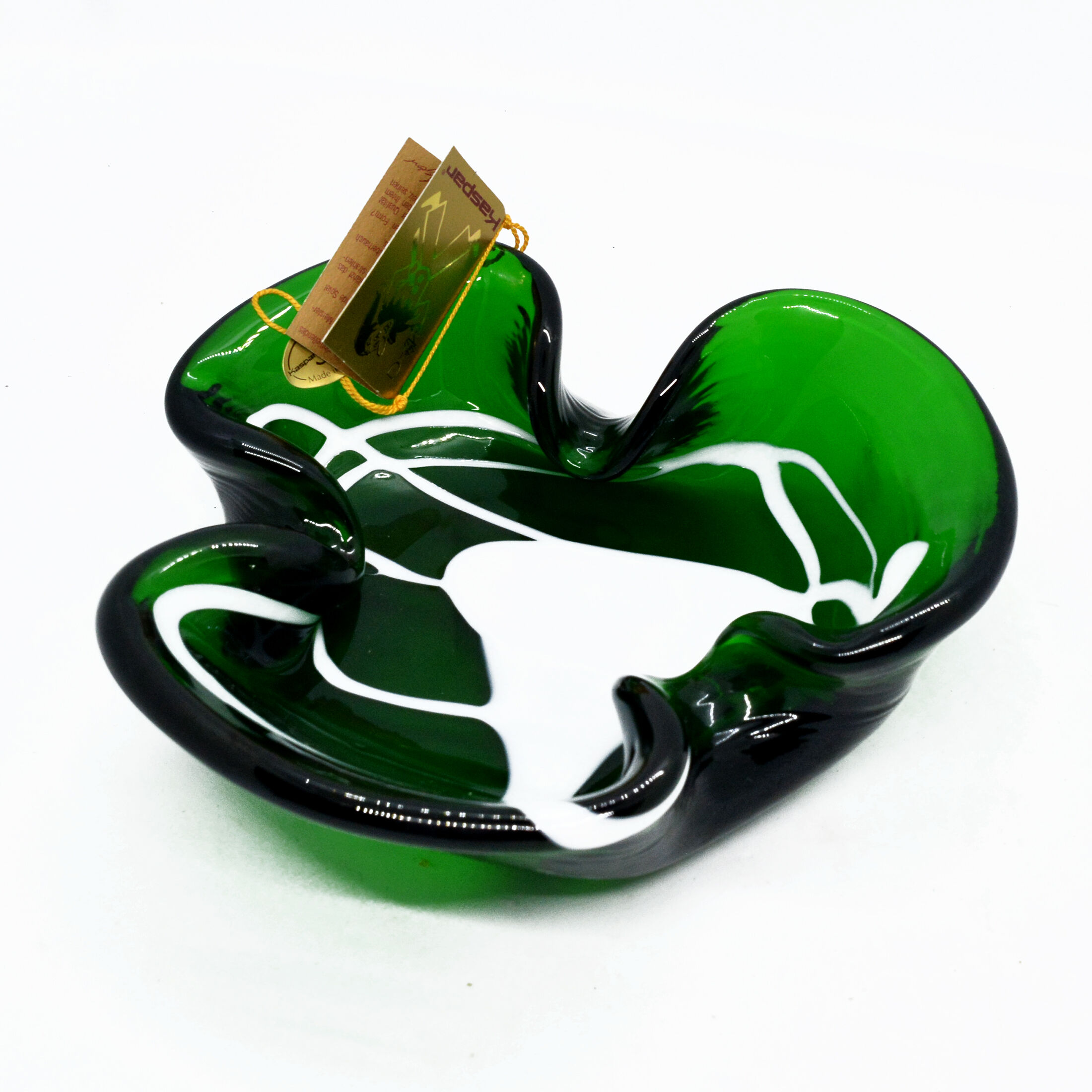 Kaspar Single Art glass ashtray, Germany 1970s