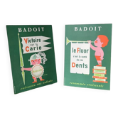 Publicité ancienne Badoit sur carton