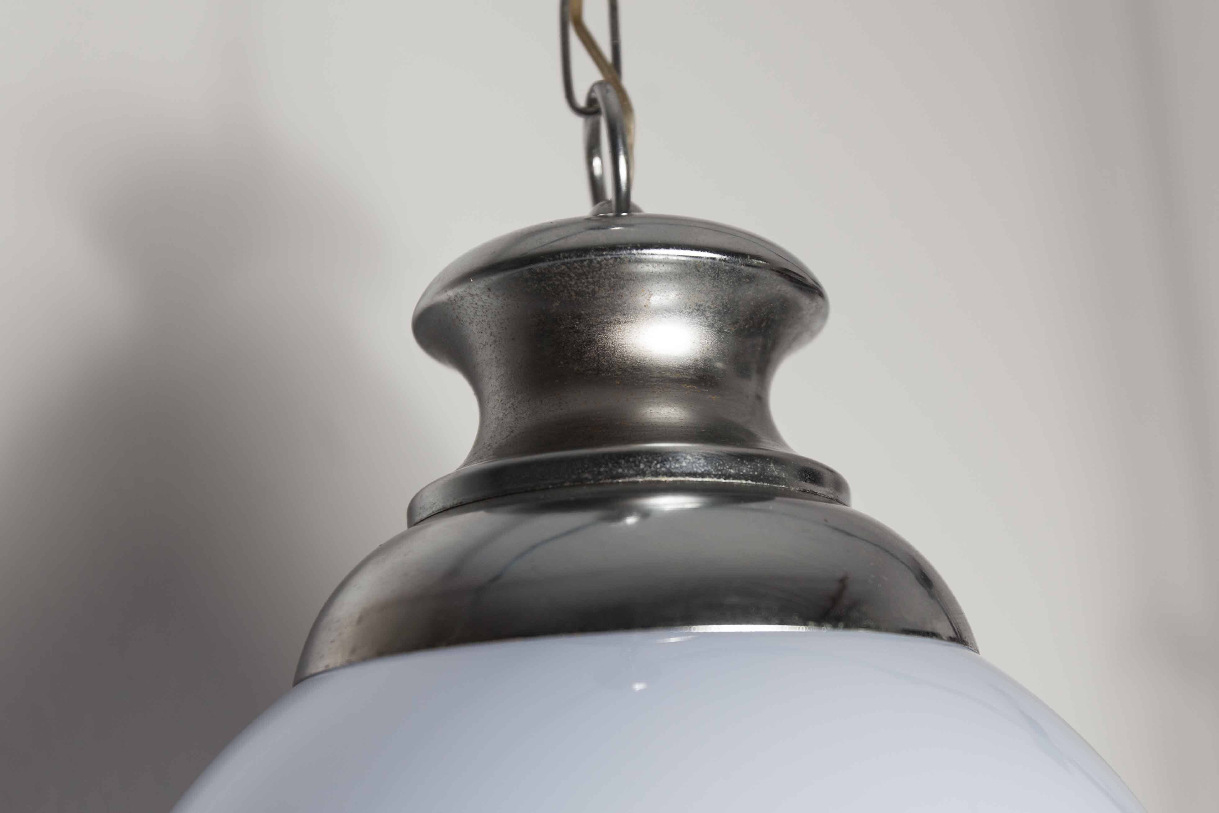 Murano glass globe pendant light Maazzega edition Italian design 70