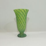 Glass paste vase / vintage