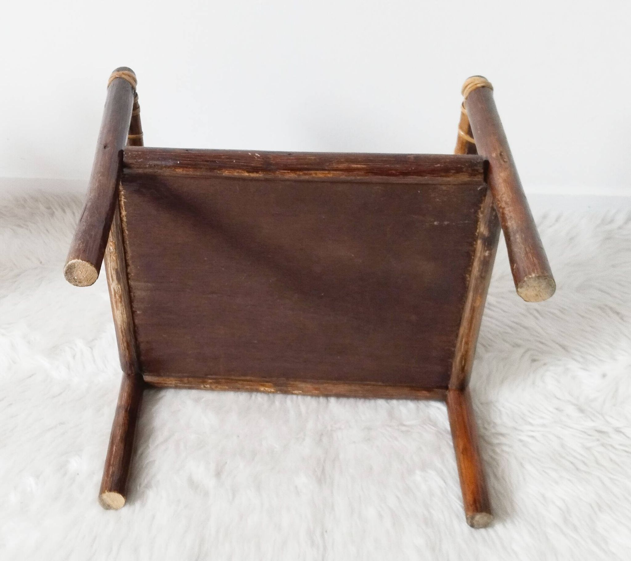Fauteuil enfant vintage en rotin