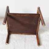 Vintage rattan children's armchair