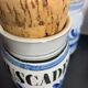 Set of 8 ceramic spice pots by Roger Capron