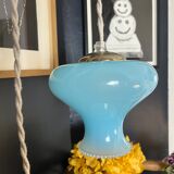 Cintage opaline blue pendant lamp
