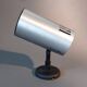 Adjustable brushed aluminum wall lamp by Lita, France 1960/1970.