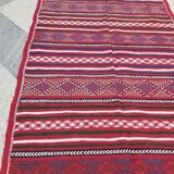Traditional handmade red carpet   100x190cm