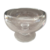 Coupe sur piedouche en cristal massif design art de la rable