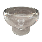 Coupe sur piedouche en cristal massif design art de la rable
