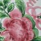 dessert plates and serving dish in earthenware – hand-painted decoration