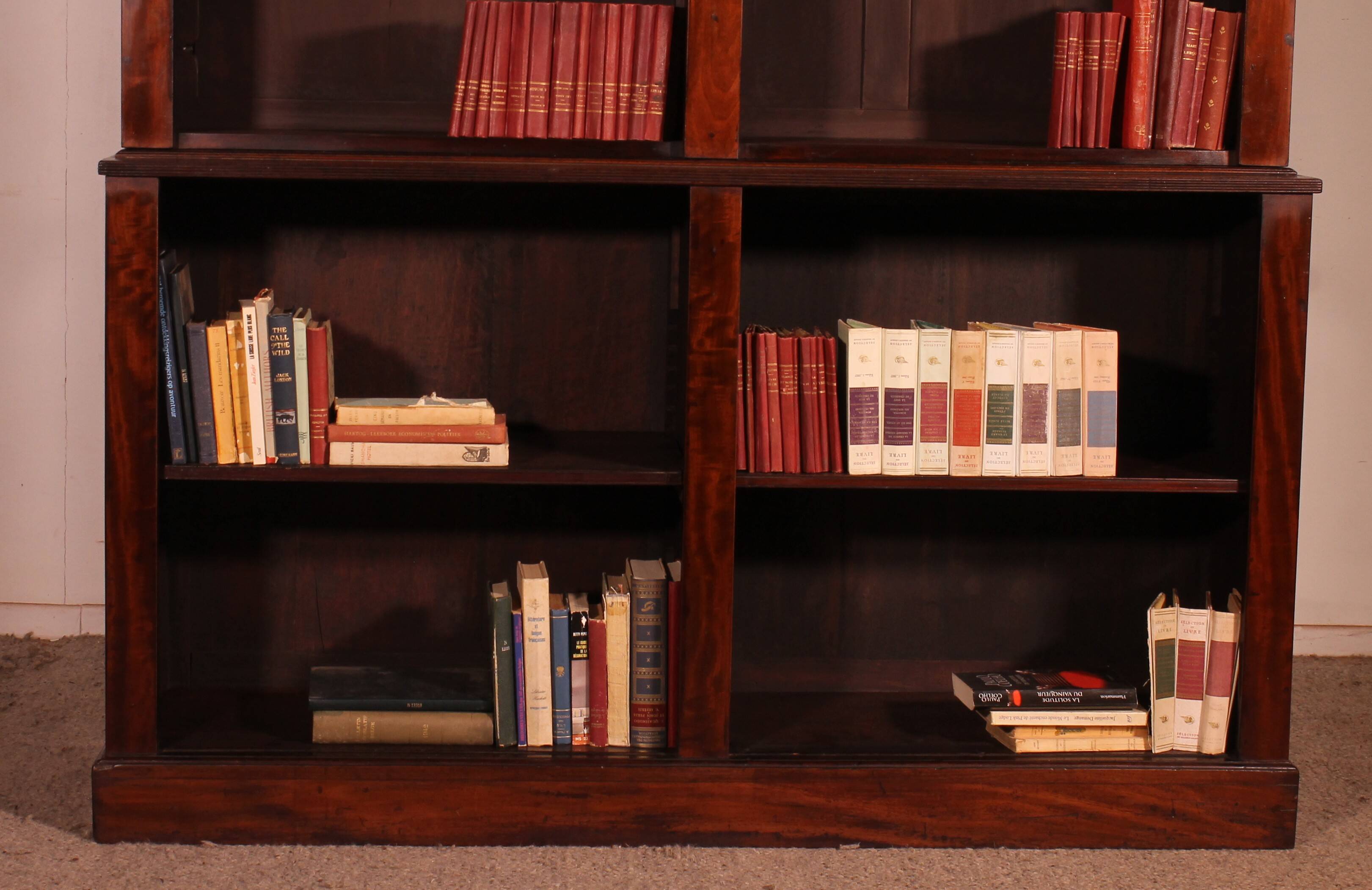 large open mahogany library - 18th century Georgian period
