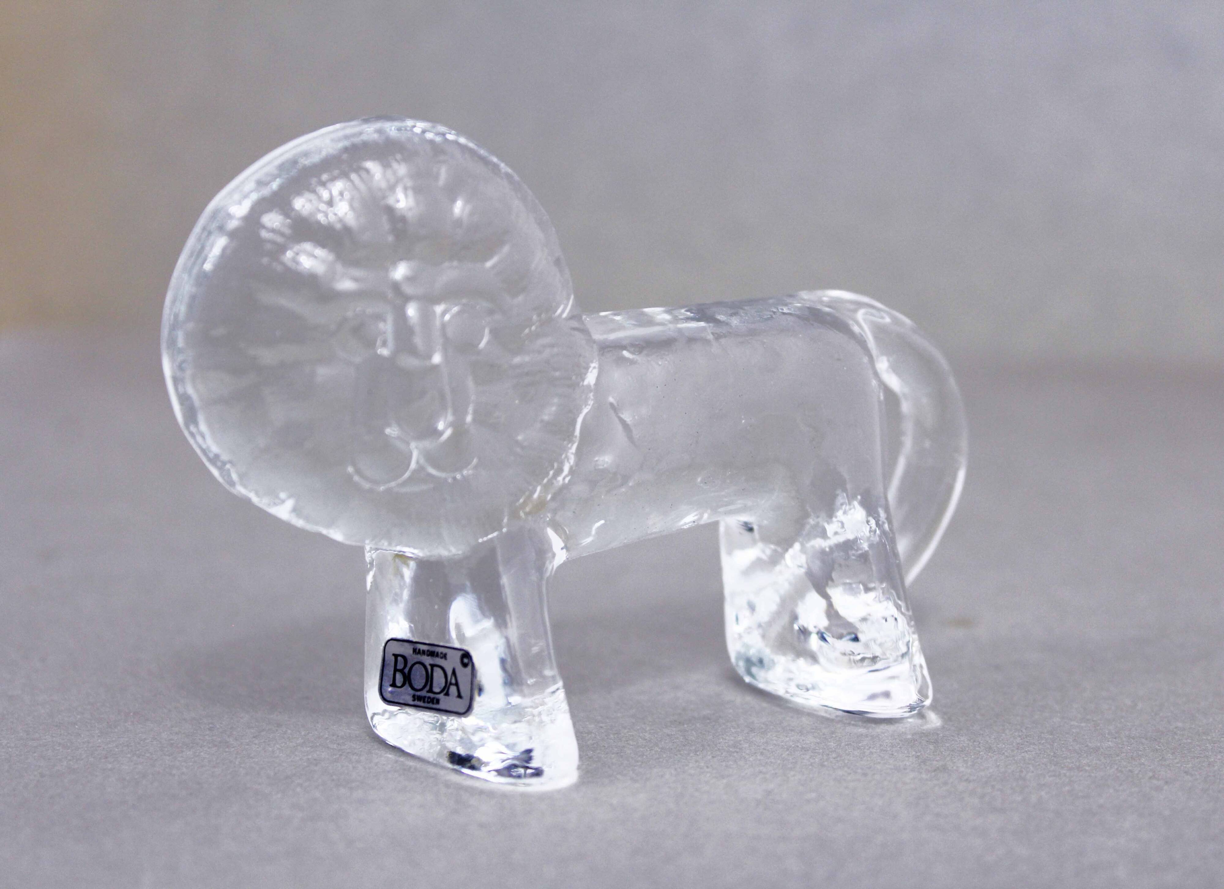 Kosta Boda Lion Paperweight