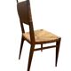 1950s modernist straw chair