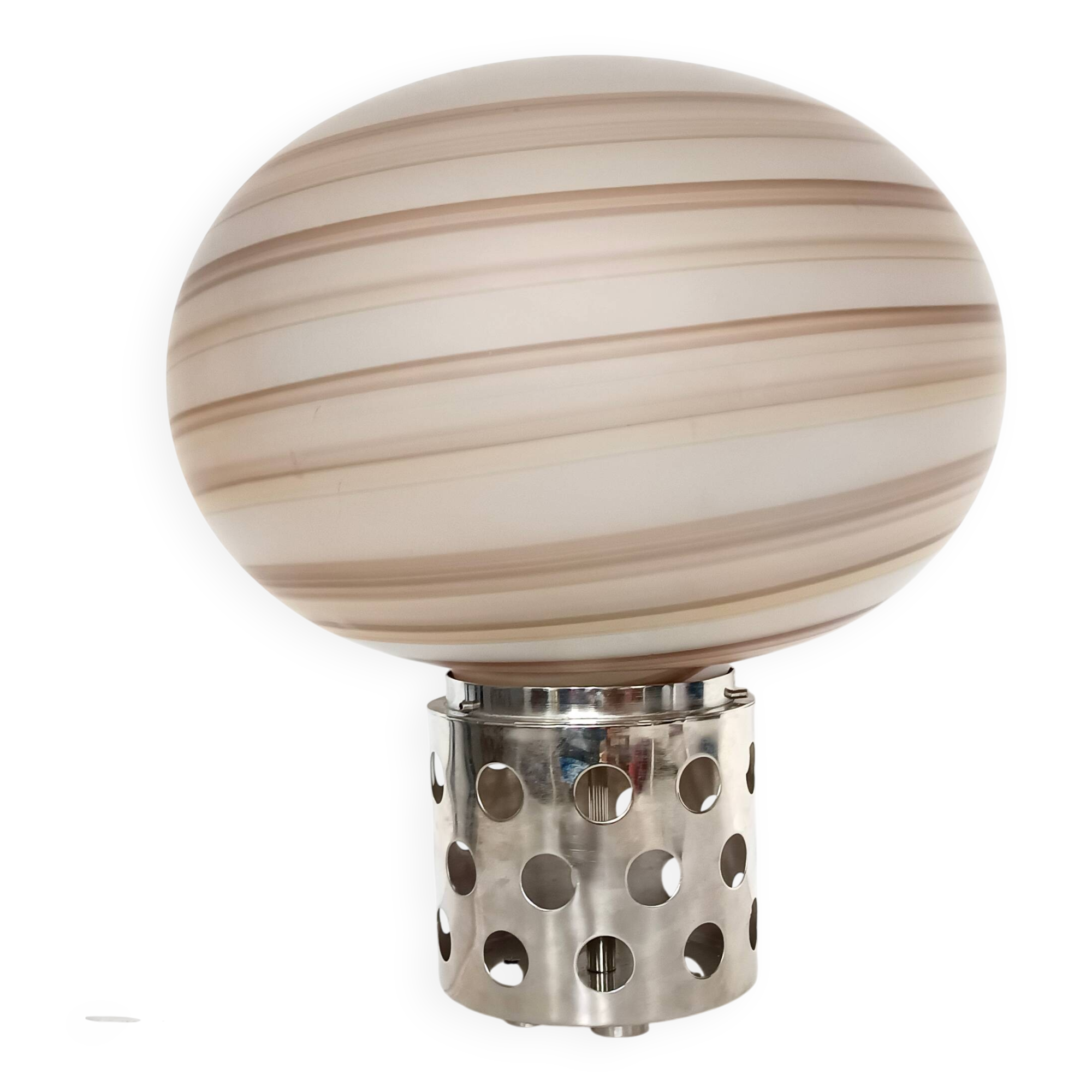 Lampe de Bureau en Verre Murano Marron par Sabattini et Diaz de Santillana pour VeArt