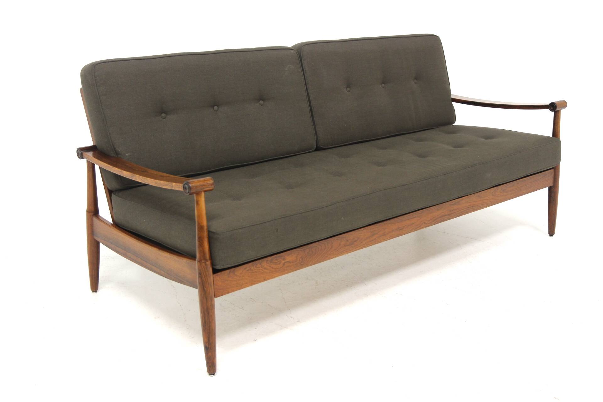 Scandinavian 3-seater sofa in rosewood, Denmark, 1960