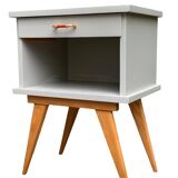 Pair of vintage 1950s compass foot bedside tables