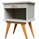 Paire de chevets pieds compas vintage 1950