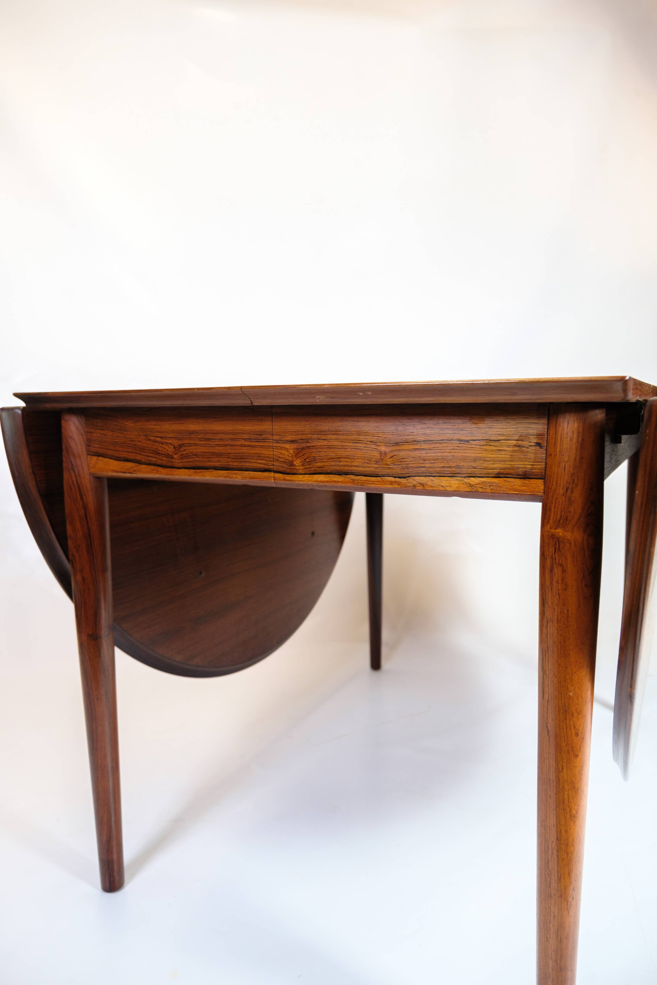 Dining table with extension & flaps - Rosewood - Arne Vodder - Danish design - 1960s