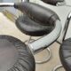 Set of 6 leather Cobra chairs by Giotto Stoppino, 1975
