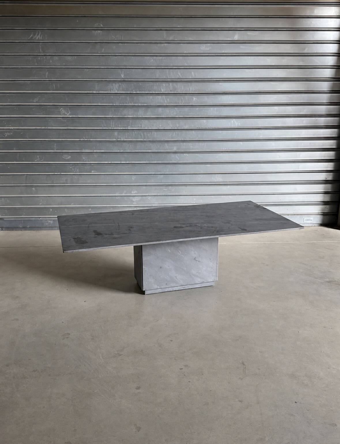 Grey marble coffee table