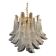 Clear “Selle” Murano Glass and Gold 24k Candlestick