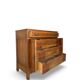 Commode de style Art Déco en bois de cerisier et noyer.