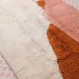 Azilal Berber rug in terracotta and modern peach