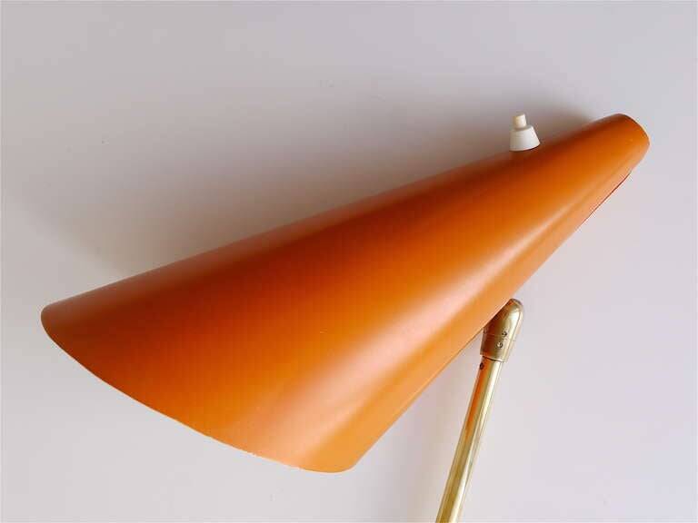 J.T. Kalmar "Style" Model Clamp Lamp Table Cone Midcentury, Vienna, 1950s