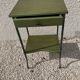 Chevet en fer et bois vert