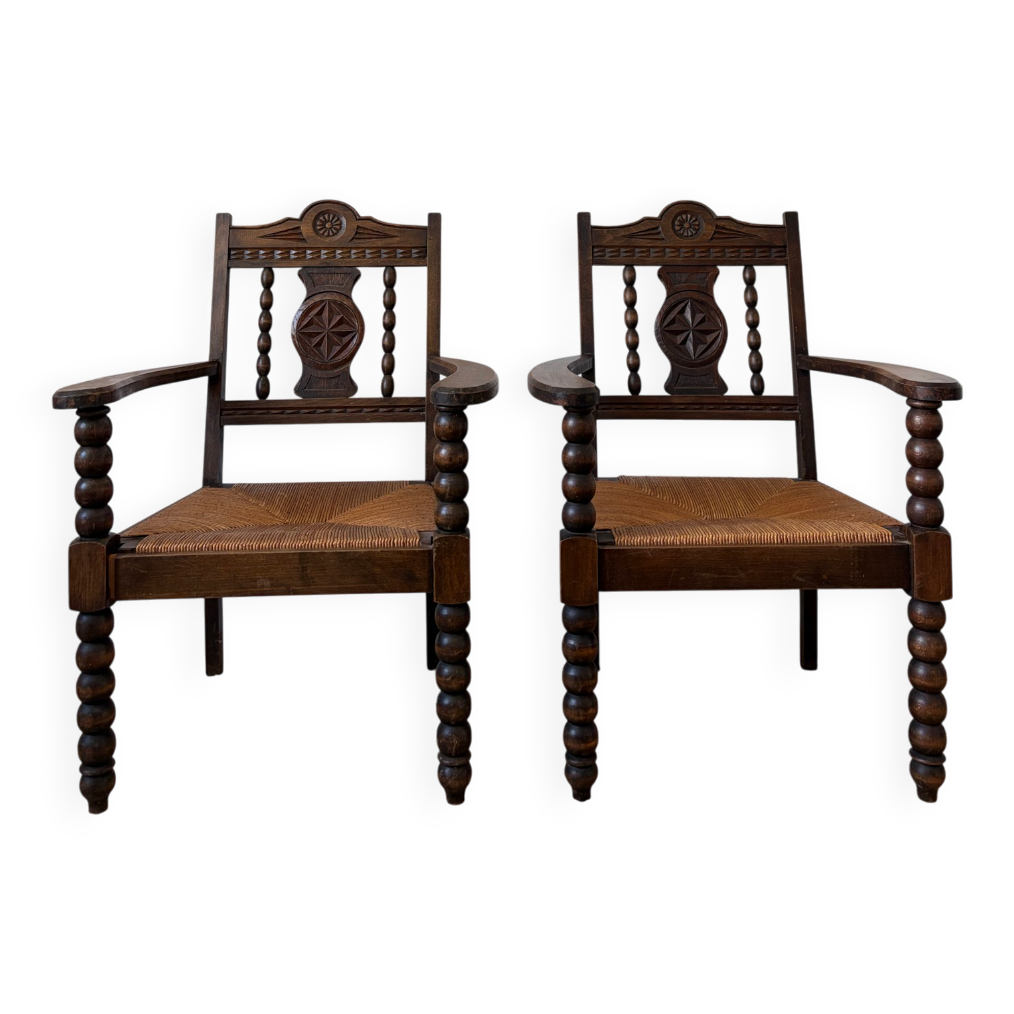 Paire de fauteuils dans le goût de Charles Dudouyt 1940