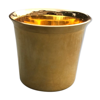 Gold metal tumbler