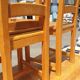 3 solid oak chairs