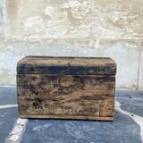 Old small wooden trunk