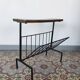 Ceramic and metal magazine rack