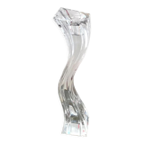 Old candlestick candlestick 1.3 kg bohemian crystal old antique glass
