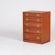Mid-Century Modern Danish Chest of Drawers in Teak by Henning Korch, 1960s
