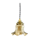 Old tulip suspension painted gold with new brass
