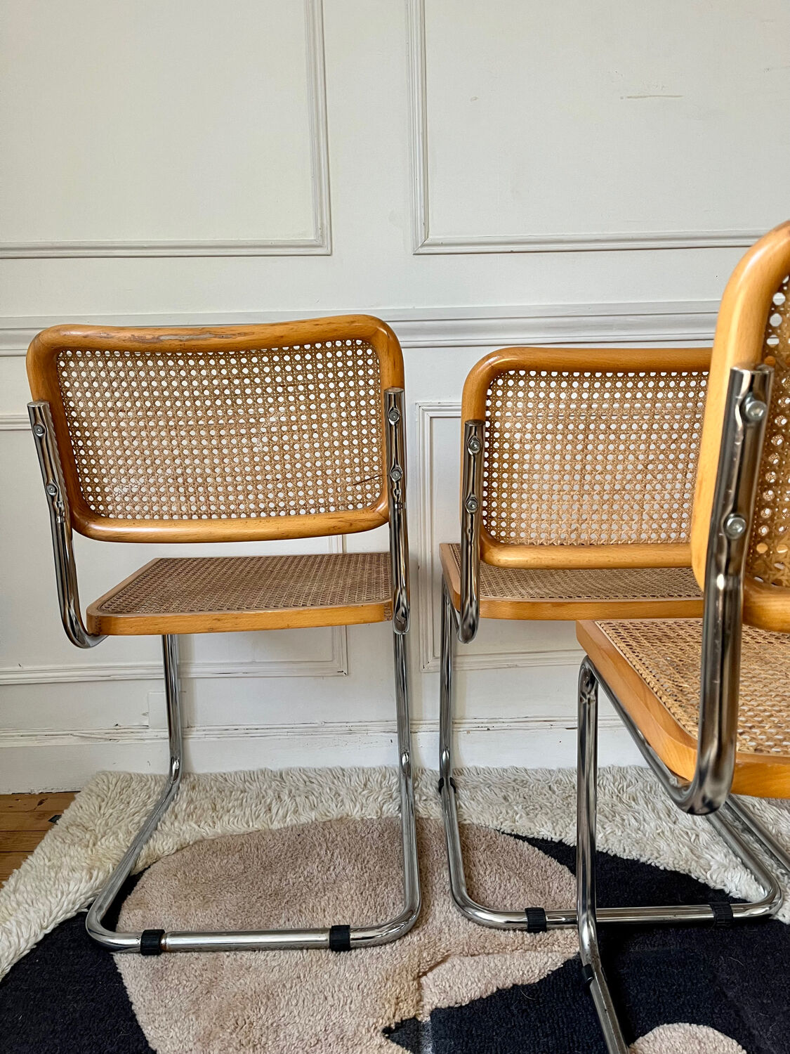 Set of 4 Cesca B32 chairs