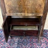 old secretary, Restoration era, lock and clover key, nineteenth century