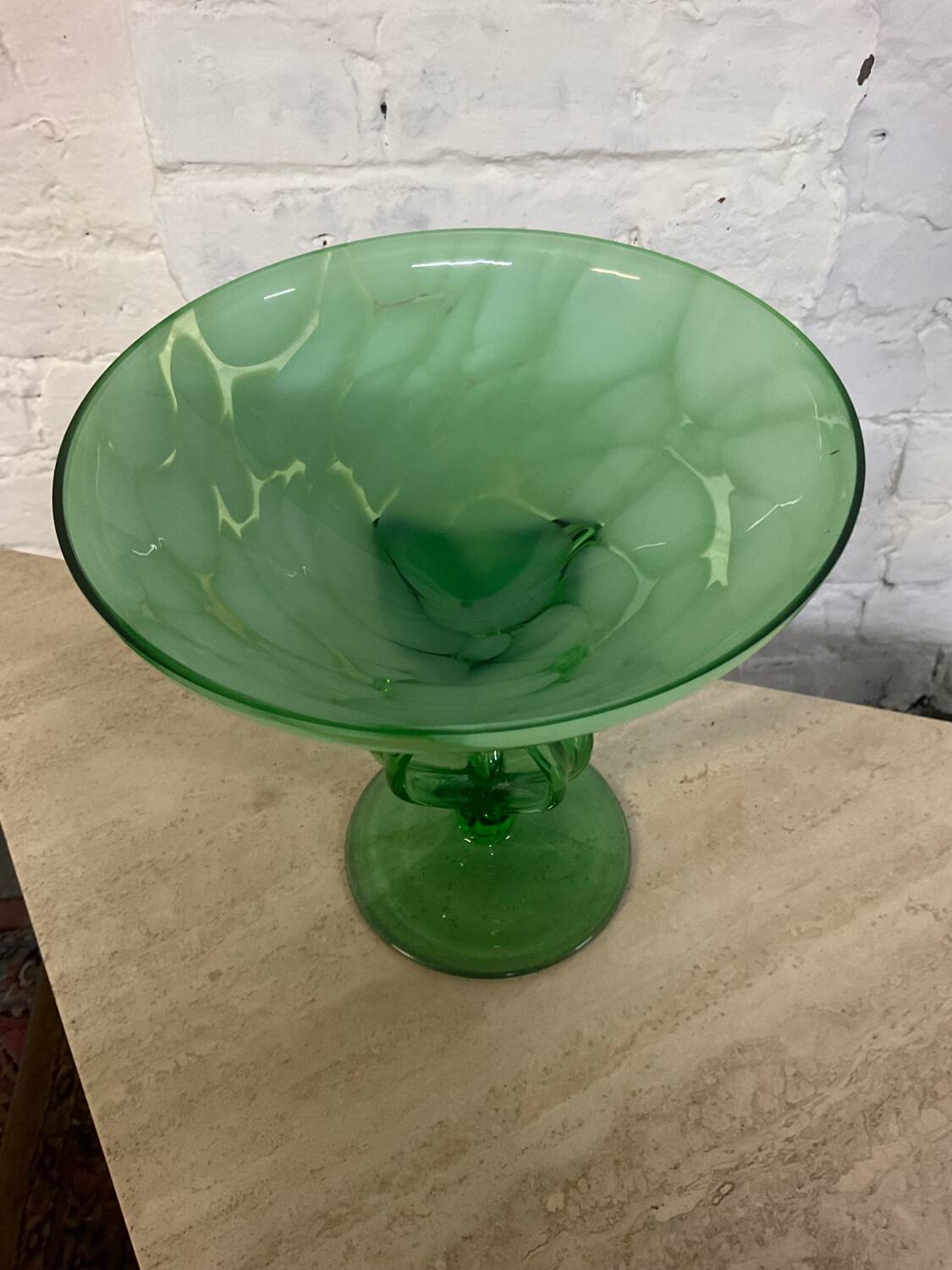 Vintage glass paste pocket tray