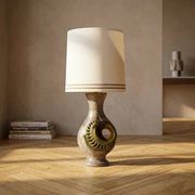 Vintage ceramic table lamp, Walter Gerhards lamp, 1970s