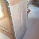 Large mirror - trumeau with a wooden frame imitating marble - 20th century