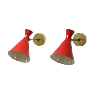 Pair Italian wall in the style of the 50's