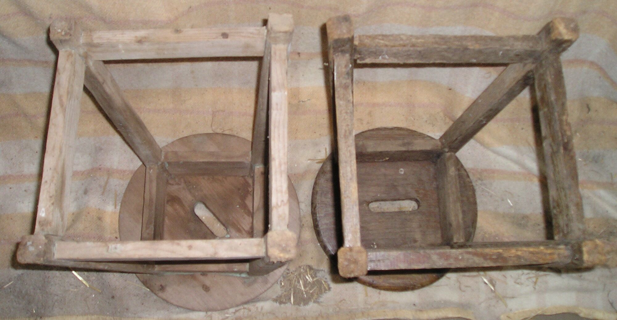 Old pair of stools